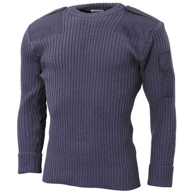 Sweter brytyjski COMMANDO GREY/Blue używany