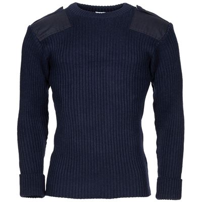 Brytyjski sweter COMMANDO BLUE jak nowy