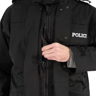 Brytyjska kurtka POLICE MVP z podpinką BLACK