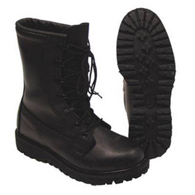 Amerykańskie buty skórzane ocieplane BLACK