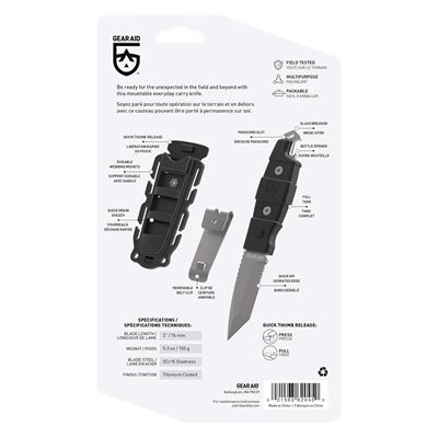 Nóż KOTU™ Tanto COYOTE GEAR AID® 62045 11