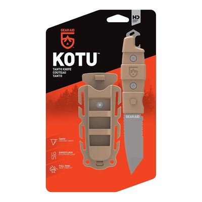 Nóż KOTU™ Tanto COYOTE GEAR AID® 62045 10