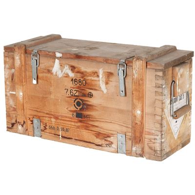 Używana drewniana skrzynia transportowa ITALIAN
