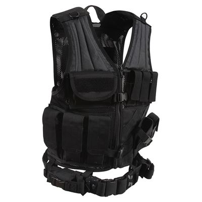 Kamizelka taktyczna CROSS DRAW MOLLE CZARNA