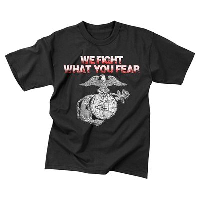 Vintage T-shirt WE FIGHT WHAT YOU FEAR BLACK