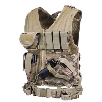 Kamizelka taktyczna CROSS DRAW MOLLE MULTICAM® w rozmiarze oversize