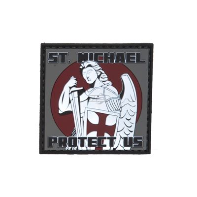 Plastikowa naszywka na rzep ST.MICHAEL PROTECT US