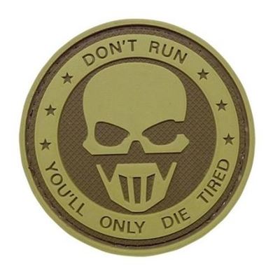 Naszywka DON'T RUN - GHOST velcro