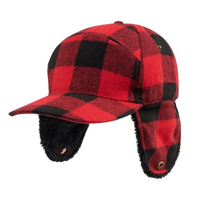 Czapka zimowa Lumberjack CZERWONY/CZARNY