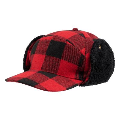 Czapka zimowa Lumberjack CZERWONY/CZARNY