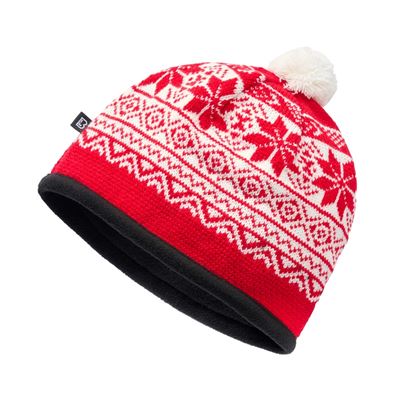 Dzianinowa czapka SNOW CAP RED