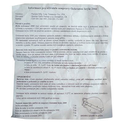 Okulary taktyczne US PAULSON 510-T używane Armia USA 70675579-G 5