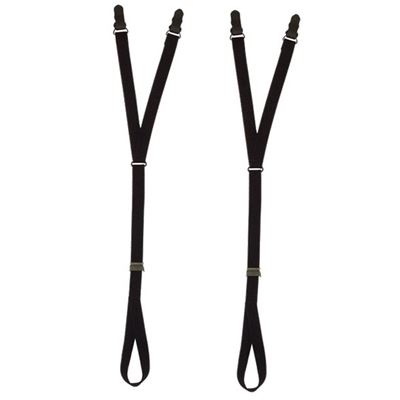 Szelki do koszuli STIRRUP BLACK 2 sztuki w opakowaniu