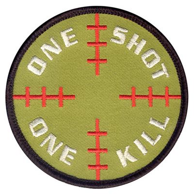 Naszywka SNIPER na rzep okrągła 8 cm