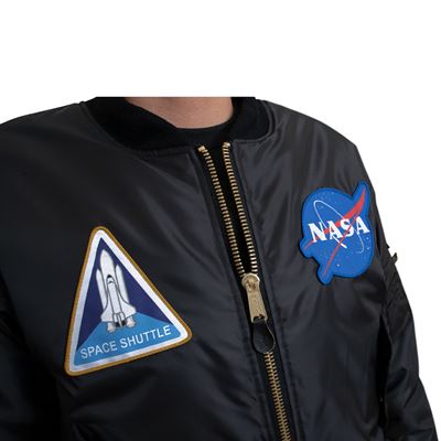 Kurtka MA1 FLIGHT NASA CZARNA