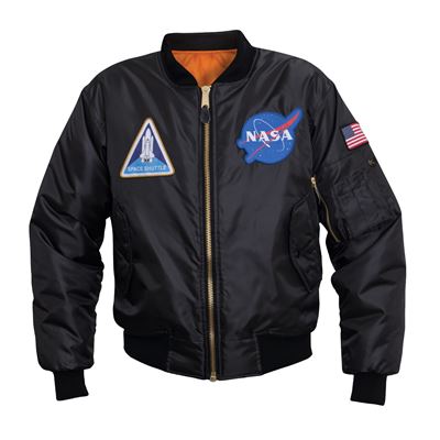 Kurtka MA1 FLIGHT NASA BLACK