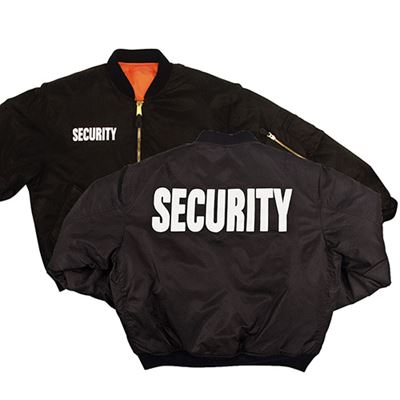 Kurtka SECURITY MA1 FLIGHT CZARNA