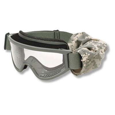 Gogle taktyczne STRIKER Land Ops przezroczyste szkło / ramka FOLIAGE/ACU