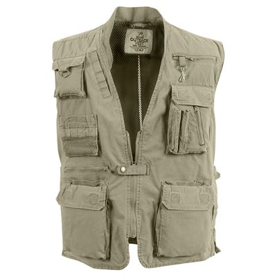 Kamizelka wędkarska DELUXE SAFARI KHAKI