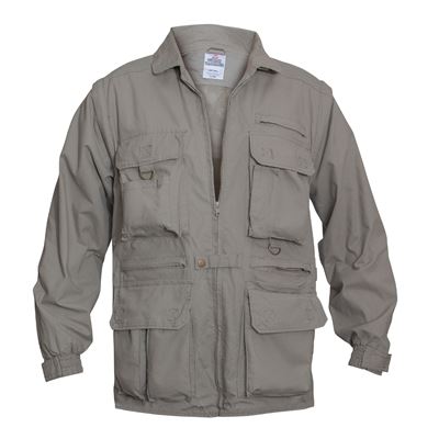 Kurtka SAFARI z odpinanymi rękawami KHAKI