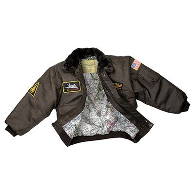 Dziecięca kurtka z okresu II wojny światowej AVIATOR FLIGHT DARK BLACK