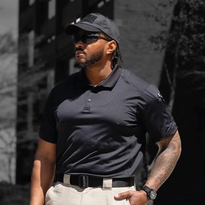 Koszulka polo TACTICAL PERFORMANCE z krótkim rękawem CZARNA ROTHCO 77310 8