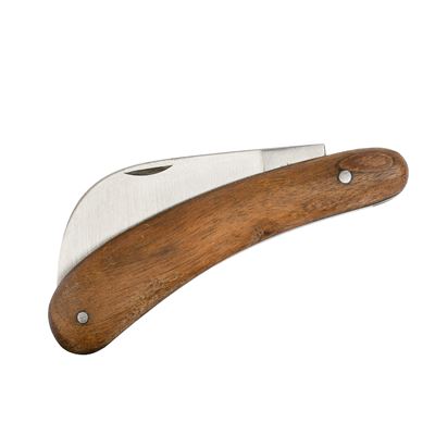 Nóż ogrodniczy zamykany na żabkę WOODEN