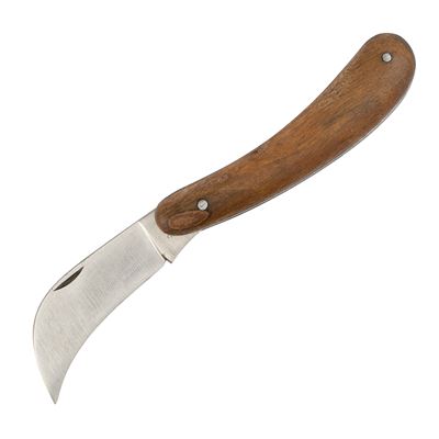 Nóż ogrodniczy zamykany na żabkę WOODEN