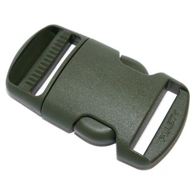 Plastikowa klamra/zatrzask w komplecie 30 mm ZIELONY