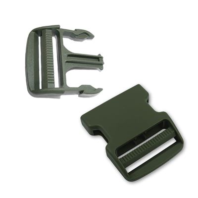 Plastikowe zapięcie/zatrzask typu S kompletny 50 mm ZIELONY