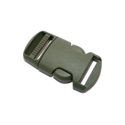 Plastikowa klamra/zatrzask w komplecie 20 mm ZIELONY