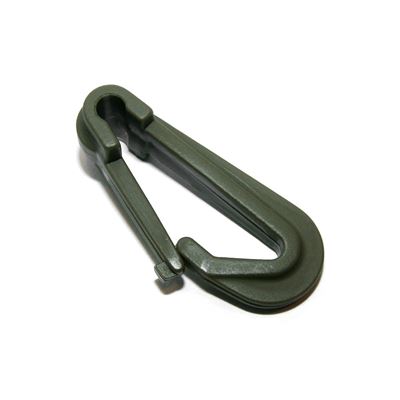 Plastikowy karabińczyk 46 mm ZIELONY