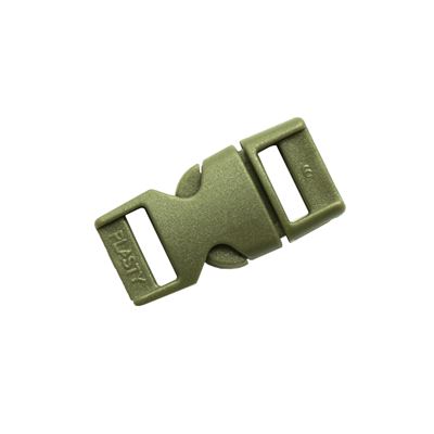 Plastikowa klamra/zatrzask w komplecie 10 mm ZIELONY