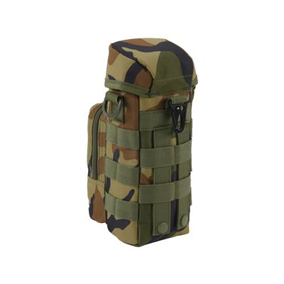 Pokrowiec na butelkę 0,5-1 l z paskiem MOLLE WOODLAND