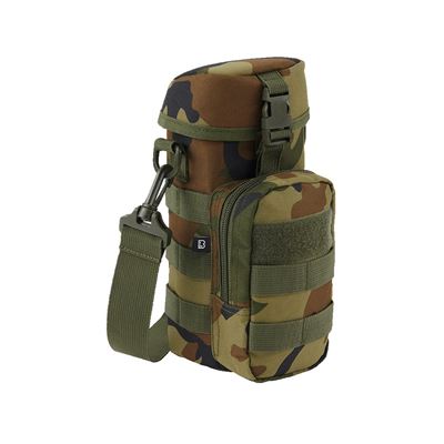 Pokrowiec na butelkę 0,5-1 l z paskiem MOLLE WOODLAND