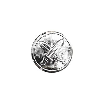 Przycisk AČR z emblematem 14 mm SREBRNY