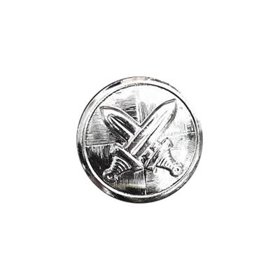 Przycisk AČR z emblematem 25 mm SREBRNY