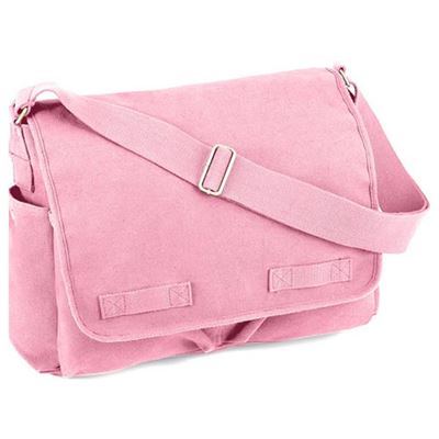 Torba VINTAGE na ramię 38 x 28 x 15 cm RÓŻOWA