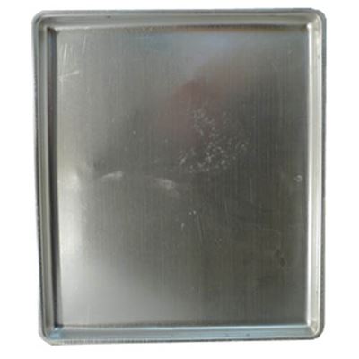 Aluminiowa taca do jadalni w kolorze srebrnym