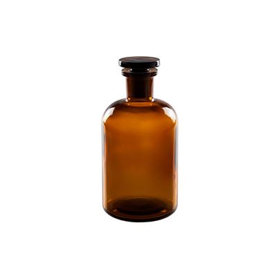 Butelka szklana okrągła ze ściętą szyjką 500 ml BLACK