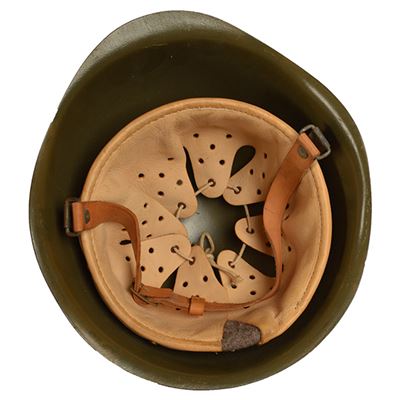Używana stalowa kask obrony cywilnej w kolorze pomarańczowym Armia Czeska 82611444C 2
