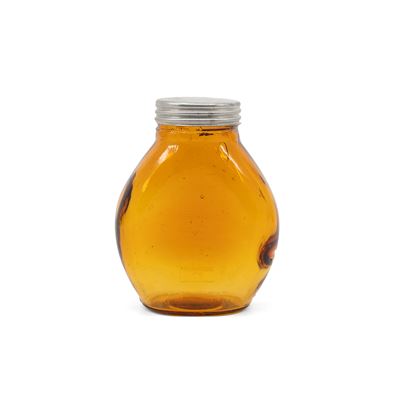Szklana butelka z nakrętką PLIVÁTKO z miarką 100 ml BRĄZOWA