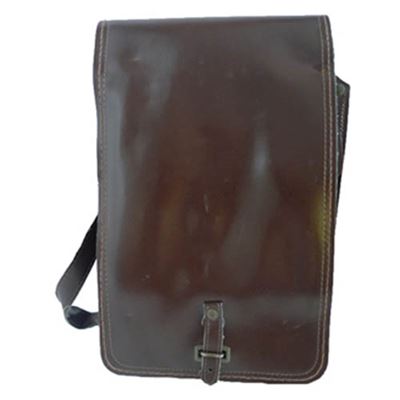 Torba AČR na dokumenty, skóra syntetyczna, klamra przeplatana, BRĄZOWA