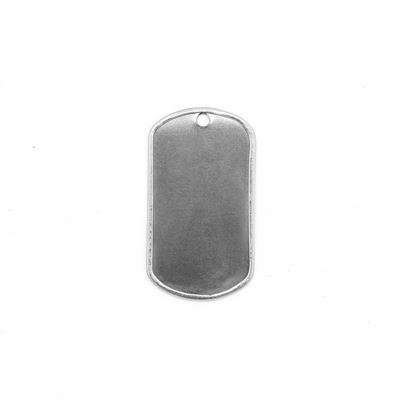 Numer identyfikacyjny DOG TAG US NEREZ STŘÍBRNÁ