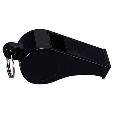 Plastikowa gwizdka POLICE CZARNA
