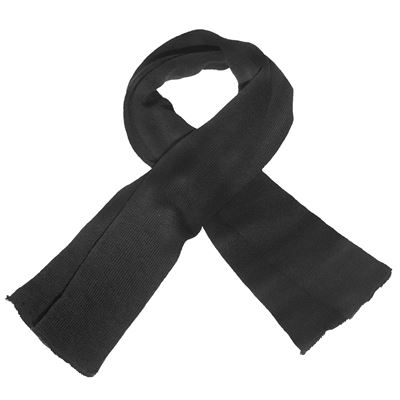 Dwuwarstwowy wełniany szalik BLACK