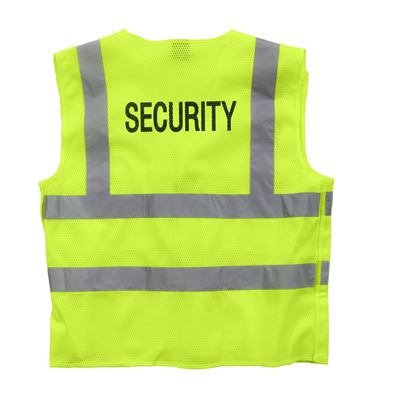 Kamizelka SECURITY odblaskowa ŻÓŁTA