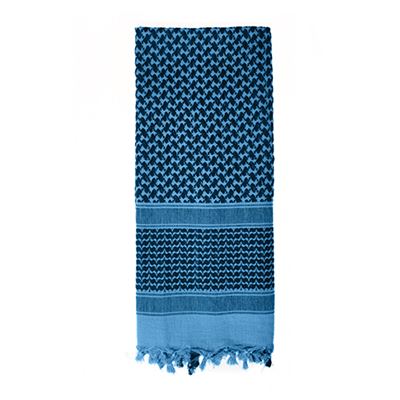 Chusta SHEMAGH 105 x 105 cm NIEBIESKO-CZARNA