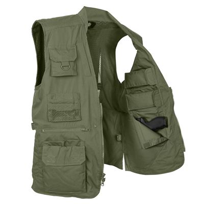 Kamizelka Concealed 27 kieszeni ZIELONA