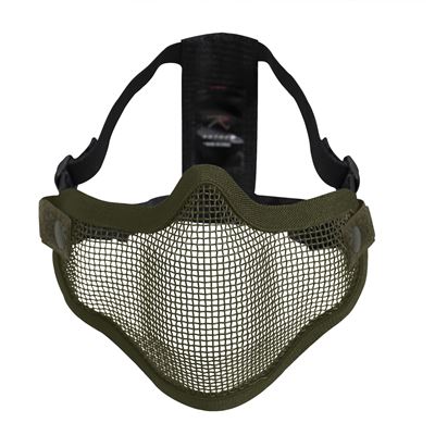 Maska siatkowa CARBON ochronna ZIELONA